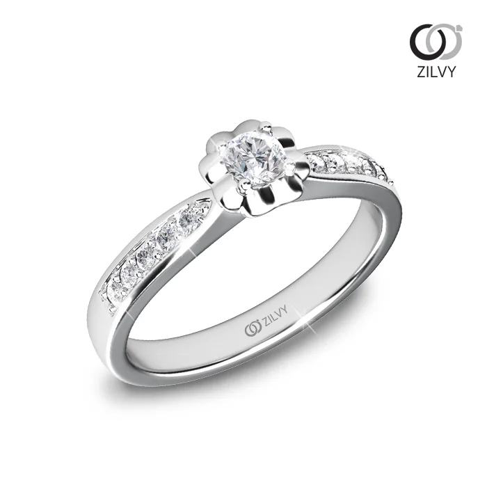 แหวนเพชร Valentina Flanked