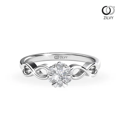 แหวนเพชรผู้หญิง รุ่น GR877 - มุมบน