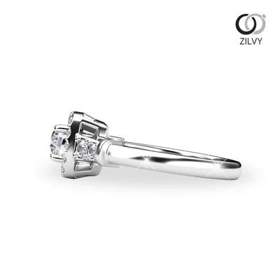 แหวนเพชรผู้หญิง รุ่น GR881 - มุมข้าง