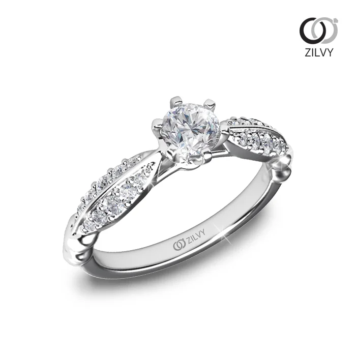 แหวนเพชร Ines Flanked