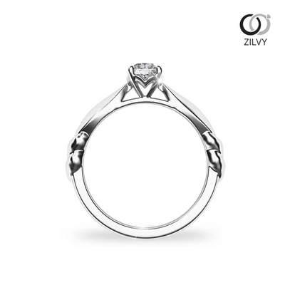 แหวนเพชรผู้หญิง รุ่น GR884 - มุมหน้า