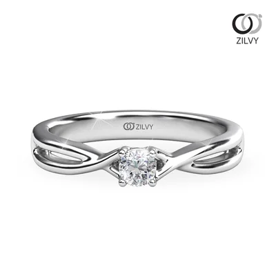 แหวนเพชรผู้หญิง รุ่น GR885 - มุมบน