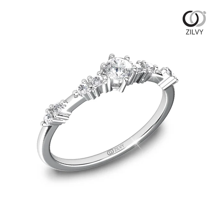 แหวนเพชร Lisette Flanked