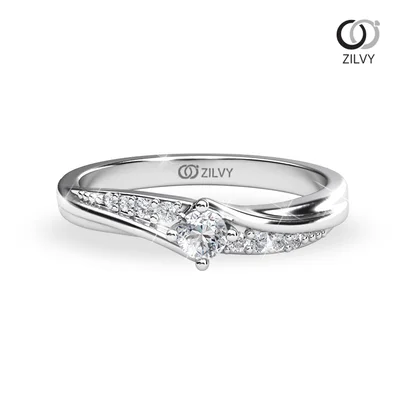 แหวนเพชรผู้หญิง รุ่น GR887 - มุมบน