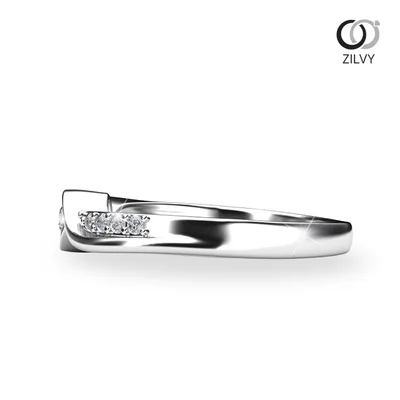 แหวนเพชรผู้หญิง รุ่น GR888 - มุมข้าง