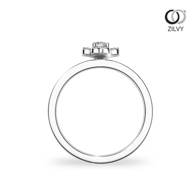 แหวนเพชรผู้หญิง รุ่น GR889 - มุมหน้า