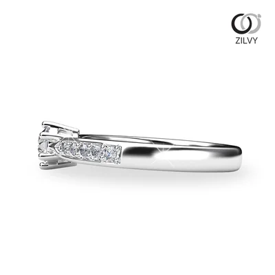 แหวนเพชรผู้หญิง รุ่น GR892 - มุมข้าง