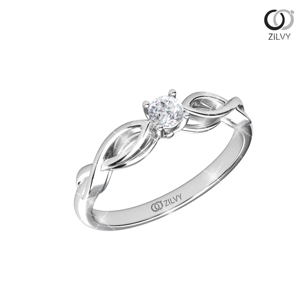 แหวนเพชร Lilac Twist