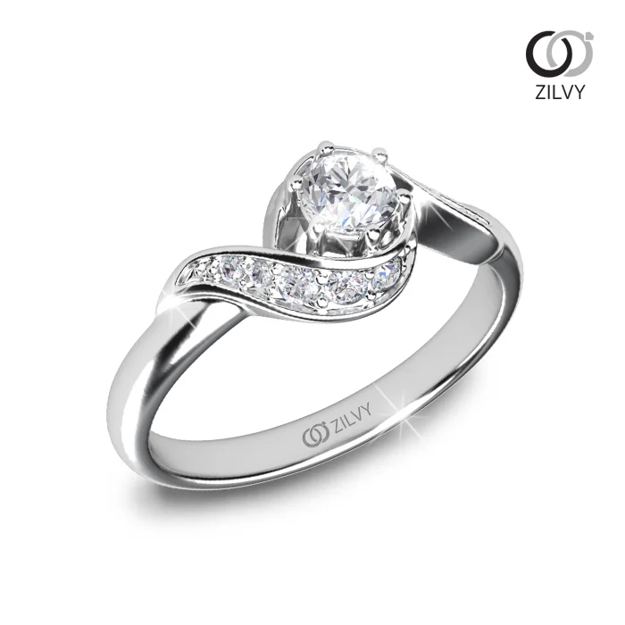 แหวนเพชร Lucienne Flanked