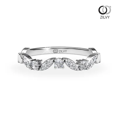 แหวนเพชรผู้หญิง รุ่น GR902 - มุมบน