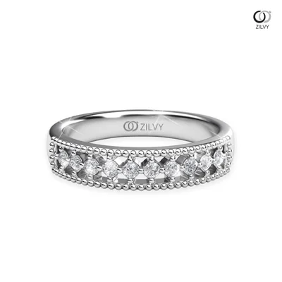 แหวนเพชรผู้หญิง รุ่น GR904 - มุมบน