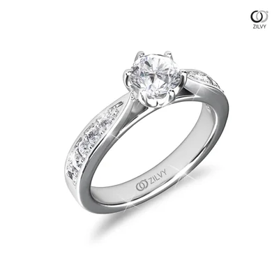 แหวนเพชรผู้หญิง รุ่น GR908 - มุมเปอร์สเปกทีฟ