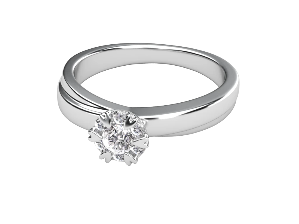 แหวนเพชร Dahlia Halo