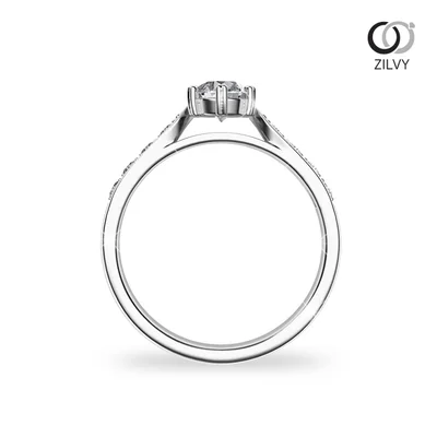 แหวนเพชรผู้หญิง รุ่น GR915 - มุมหน้า