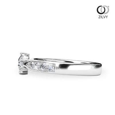 แหวนเพชรผู้หญิง รุ่น GR915 - มุมข้าง