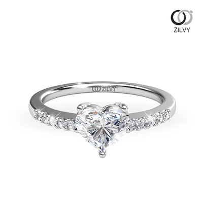 แหวนเพชรผู้หญิง รุ่น GR924 - มุมบน