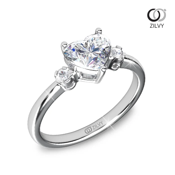 แหวนเพชร Reine Flanked