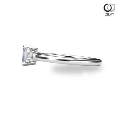 แหวนเพชรผู้หญิง รุ่น GR927 - มุมข้าง