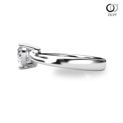 แหวนเพชรผู้หญิง รุ่น GR928 - มุมข้าง