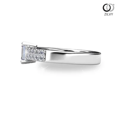 แหวนเพชรผู้หญิง รุ่น GR929 - มุมข้าง