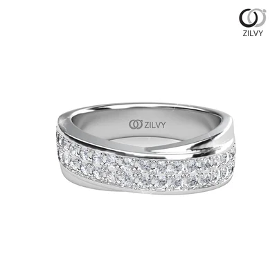 แหวนเพชรผู้หญิง รุ่น GR932 - มุมบน