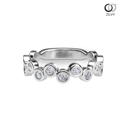 แหวนเพชรผู้หญิง รุ่น GR933 - มุมบน