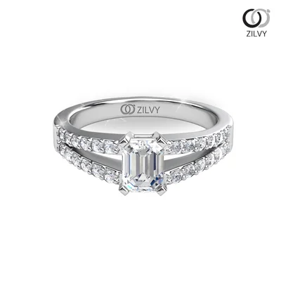 แหวนเพชรผู้หญิง รุ่น GR935 - มุมบน