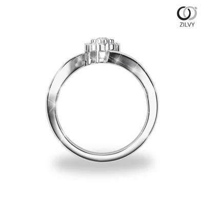 แหวนเพชรผู้หญิง รุ่น GR937 - มุมหน้า