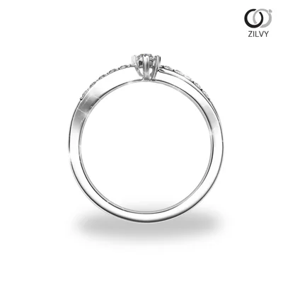 แหวนเพชรผู้หญิง รุ่น GR940 - มุมหน้า