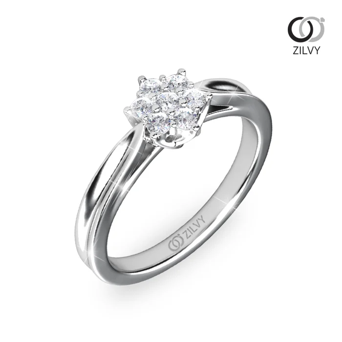 แหวนเพชร Giselle Cluster