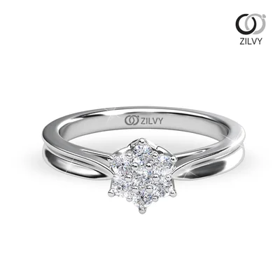 แหวนเพชรผู้หญิง รุ่น GR942 - มุมบน