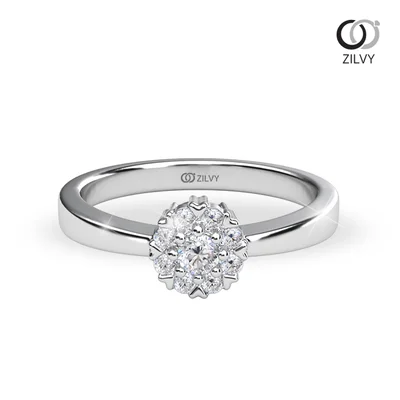 แหวนเพชรผู้หญิง รุ่น GR944 - มุมบน