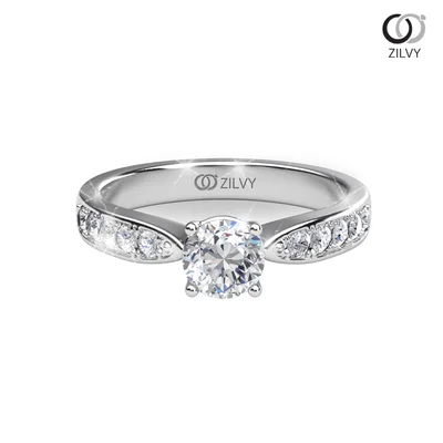 แหวนเพชรผู้หญิง รุ่น GR950 - มุมบน