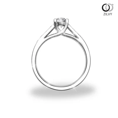 แหวนเพชรผู้หญิง รุ่น GR951 - มุมหน้า