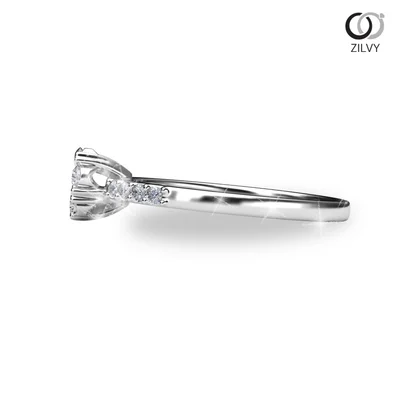 แหวนเพชรผู้หญิง รุ่น GR954 - มุมข้าง