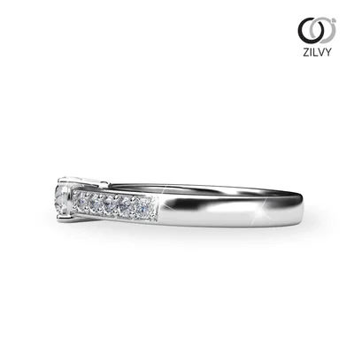 แหวนเพชรผู้หญิง รุ่น GR958 - มุมข้าง