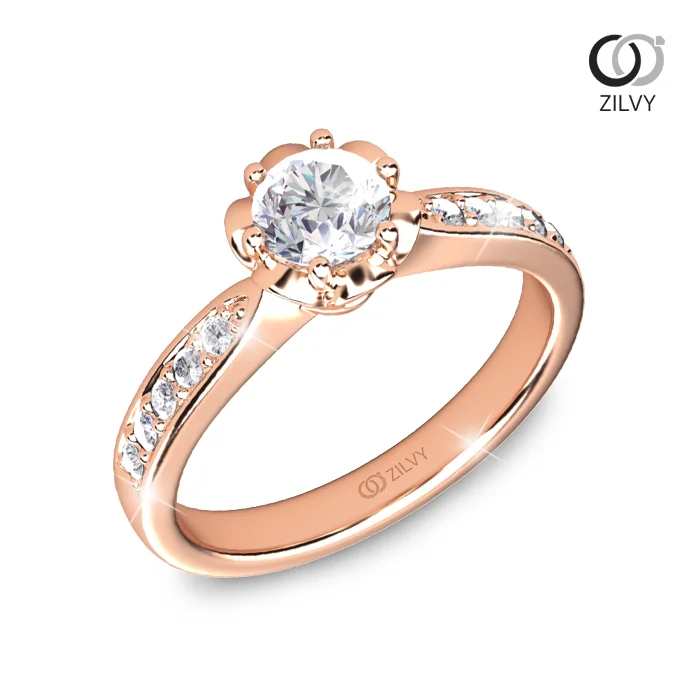 แหวนเพชร Vera Flanked