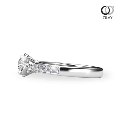 แหวนเพชรผู้หญิง รุ่น GR964 - มุมข้าง