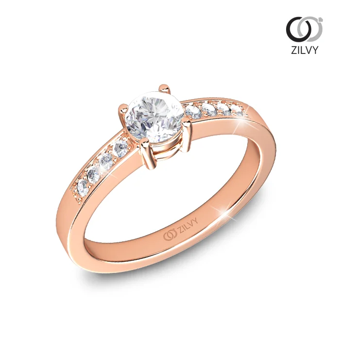 แหวนเพชร Celeste Flanked