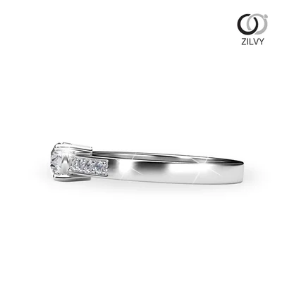 แหวนเพชรผู้หญิง รุ่น GR973 - มุมข้าง