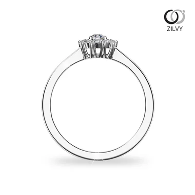 แหวนเพชรผู้หญิง รุ่น GR975 - มุมหน้า