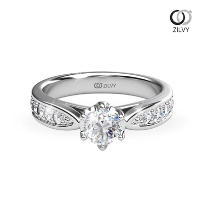 แหวนเพชรผู้หญิง รุ่น GR980 - มุมบน