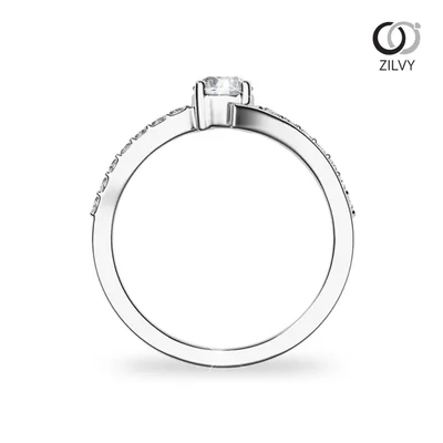 แหวนเพชรผู้หญิง รุ่น GR982 - มุมหน้า