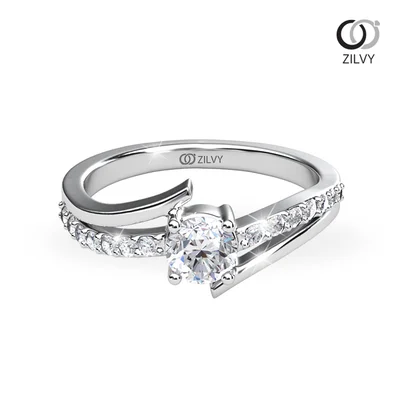 แหวนเพชรผู้หญิง รุ่น GR982 - มุมบน