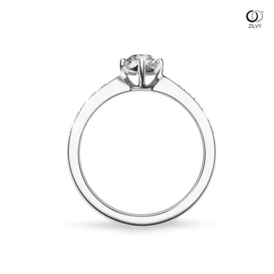 แหวนเพชรผู้หญิง รุ่น GR984 - มุมหน้า