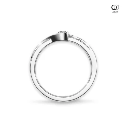 แหวนเพชรผู้หญิง รุ่น GR985 - มุมหน้า