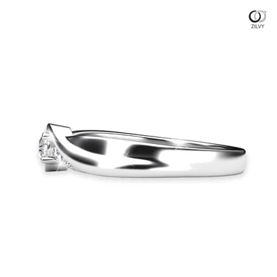 แหวนเพชรผู้หญิง รุ่น GR985 - มุมข้าง