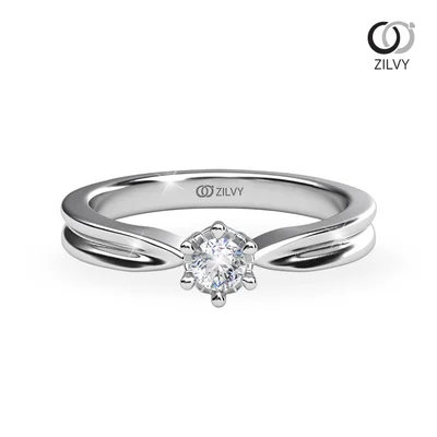 แหวนเพชรผู้หญิง รุ่น GR986 - มุมบน