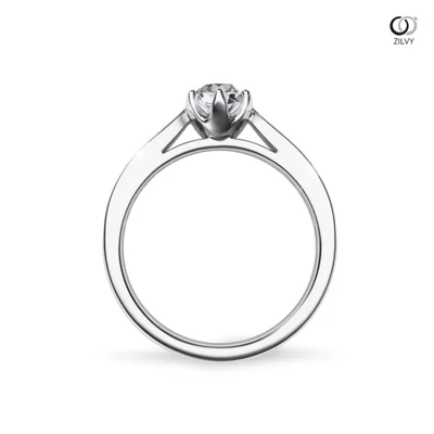 แหวนเพชรผู้หญิง รุ่น GR991 - มุมหน้า