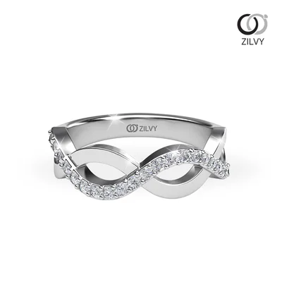 แหวนเพชรผู้หญิง รุ่น GR999 - มุมบน